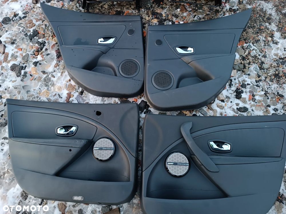 FOTELE PRZÓD TYŁ WNĘTRZE RENAULT MEGANE III BOSE PÓŁSKÓRY - 4