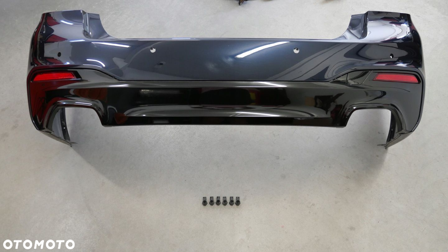 ZDERZAK TYŁ TYLNY BMW G30 MPAKIET 6X PDC CARBONSCHWARZ 416 KOMPLET W KOLOR - 2