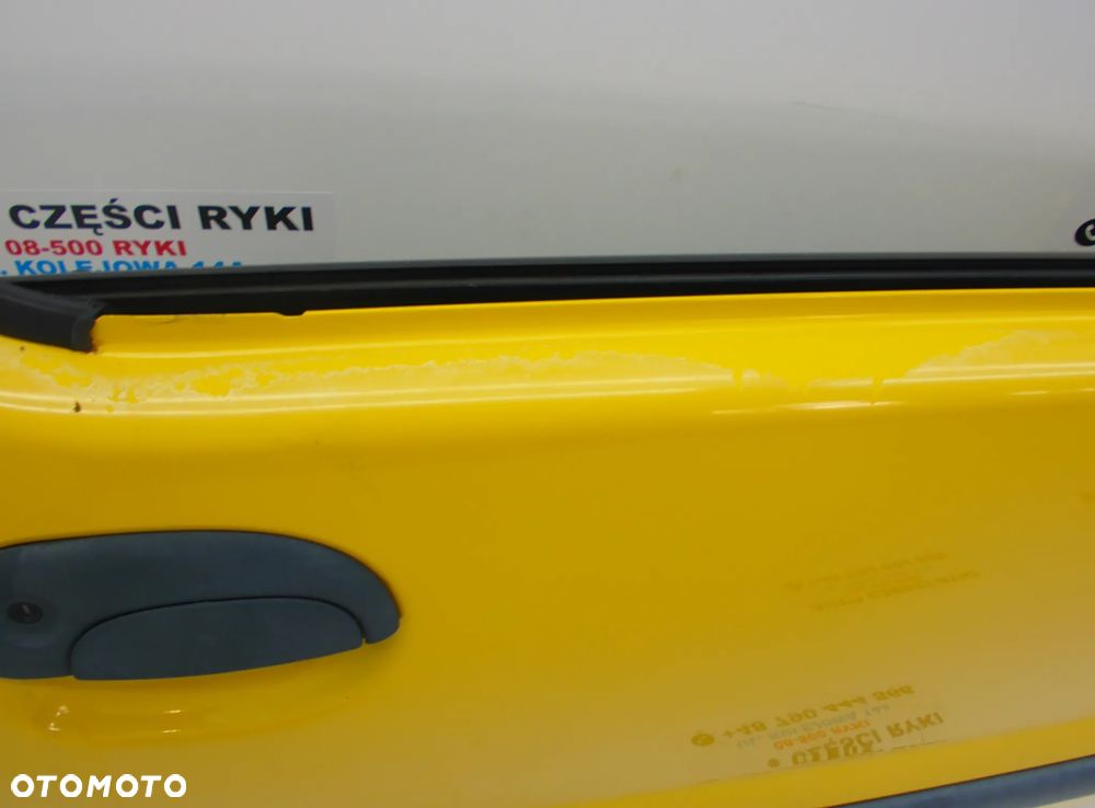 Renault kangoo I Drzwi prawe lewe żółte - 7