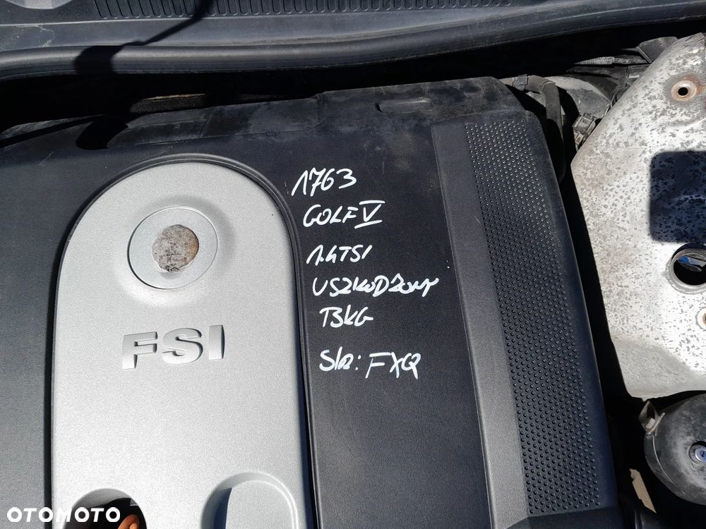 VW GOLF IV SILNIK 1.4 TSI OZNACZENIE: BKG USZKODZONY !!!! NA CZĘŚCI !!!! - 2