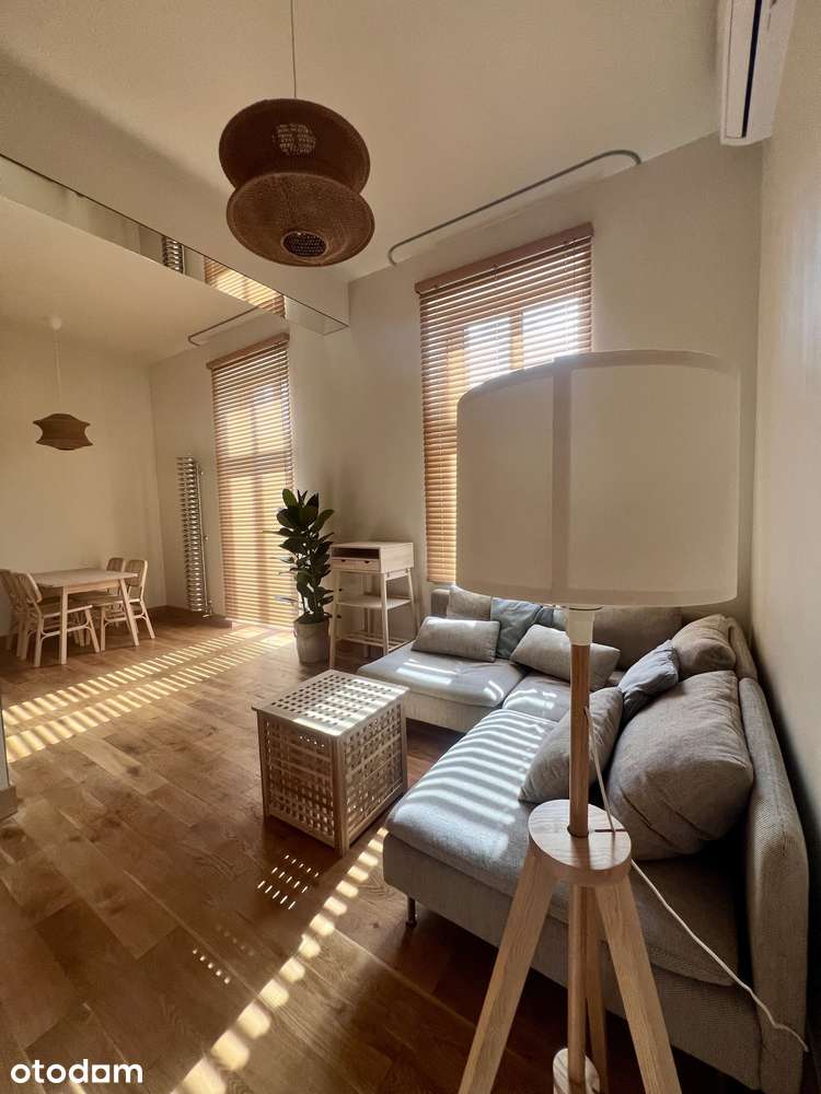 Słoneczne dwupokojowe mieszkanie premium (50m2) z balkonem w centrum