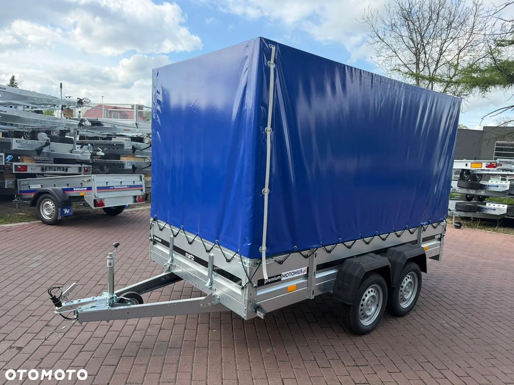Martz Przyczepa Martz Premium 300/2 2 oś 300x150x40cm dwuosiowa ze stelażem i plandeką H130 MOTOMUS - 1