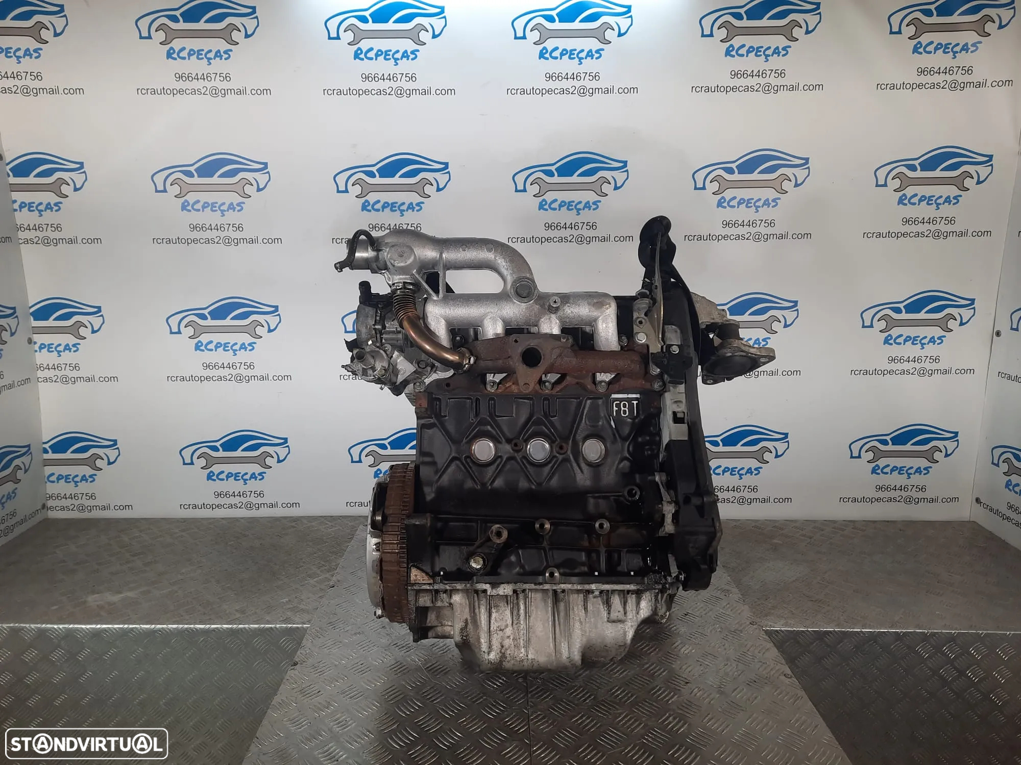MOTOR COMPLETO 1.9 DCI 8V 102CV F9QK732 F9Q732 RENAULT SCÉNIC I 1 MK1 MOTOR ARRANQUE ALTERNADOR BIMASSA COMPRESSOR EMBRAIAGEM BOMBA DIRECAO INJETORES - 3