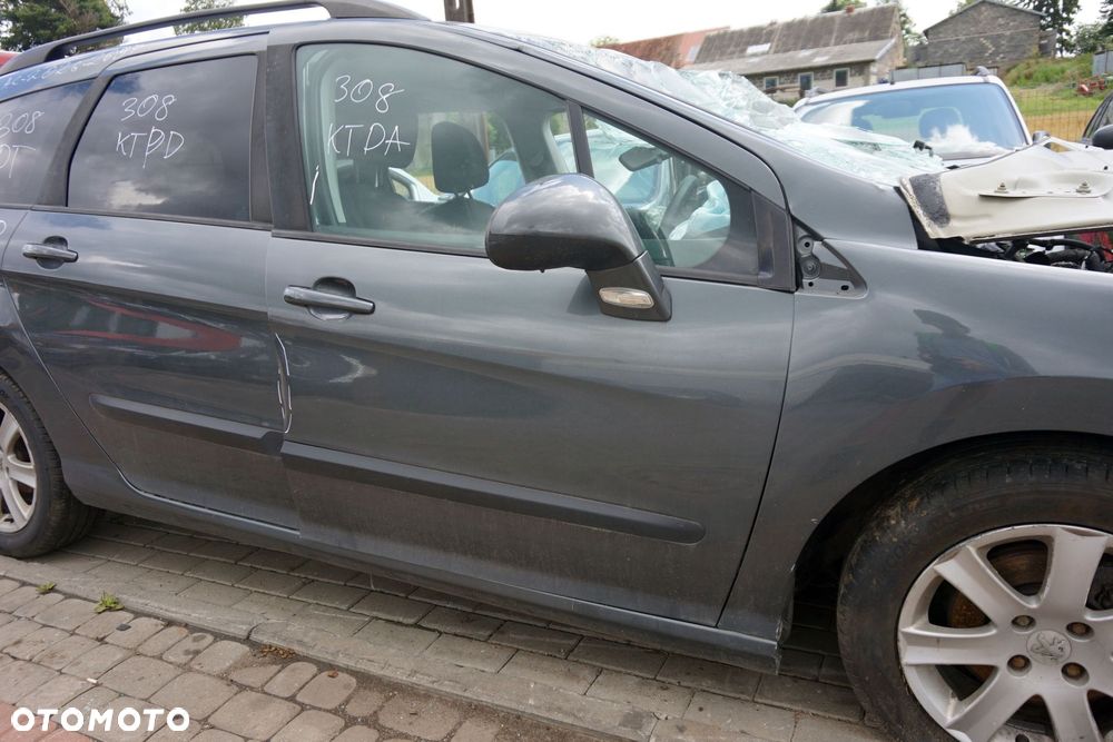 DRZWI PRZEDNIE PRAWE 308 I T7 SW KOMBI KTPD  SZARY PEUGEOT 2007-2011 - 4