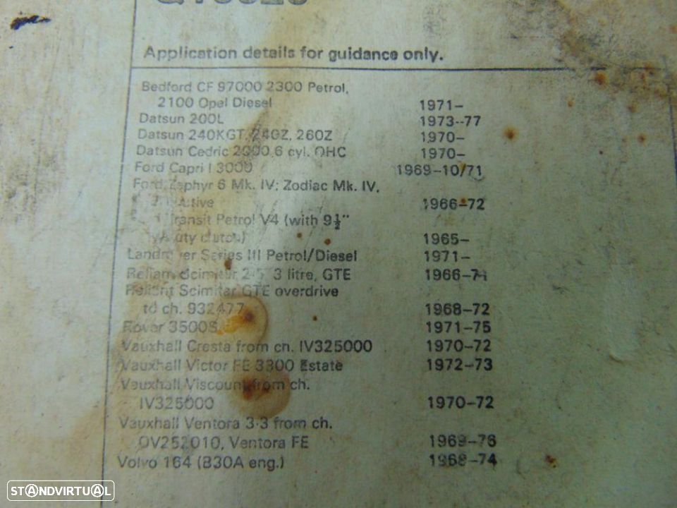 Bedford CF prensa QH10020 mais disco embraiagem - 4