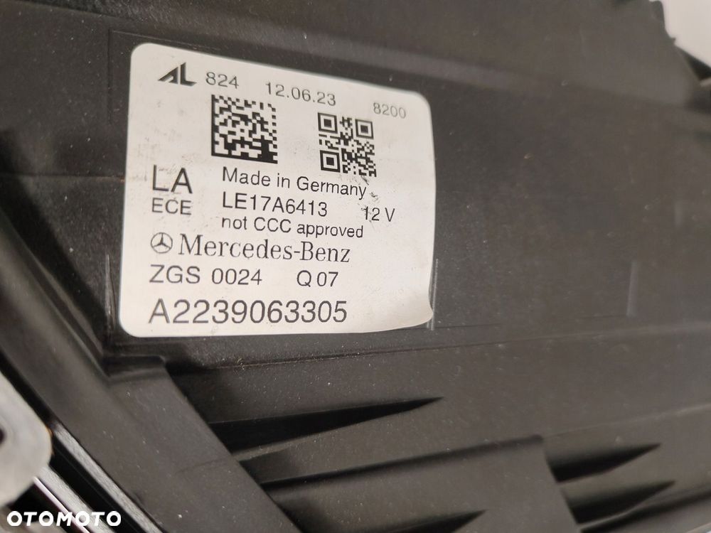 MERCEDES S KLASA W223 LIFTING KOMPLET LAMP A2139063305/3405 NAPRAWIANE - 3