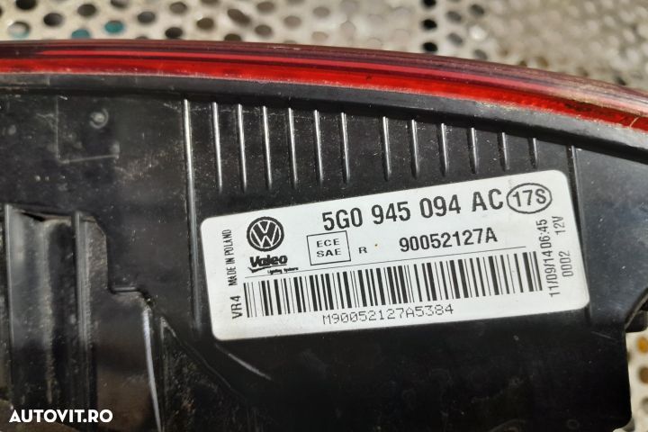 Lampa / Tripla stop dreapta pe hayon 5G0945094AC 5G0945094AC Volkswag - 3