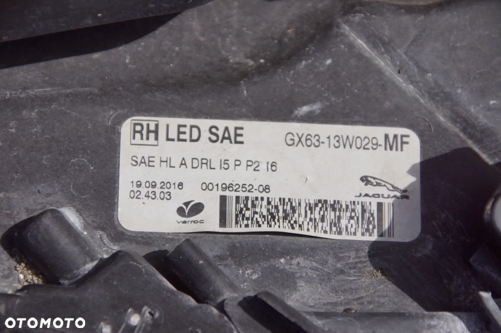 Auto na części 692106889 Jaguar XF X260 2017 2.0 d aj200 204DTA 180 km skrzynia ZF 8HP45 Santorini Black drzwi prawe błotnik lampa grill silnik skrzynia biegów klapa fotele lampy dpf  szyba lusterko deska wybierak pokrętło selektor skup aut - 21