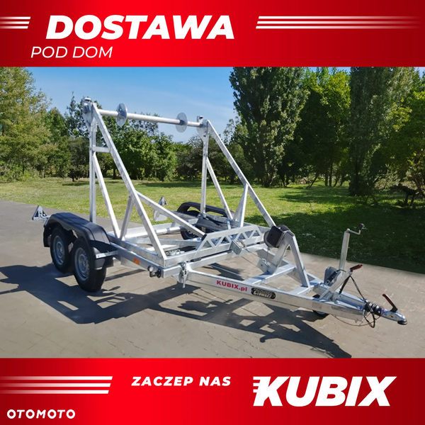Głowacz Bardzo mocna przyczepa kablowa 270x170 dwuosiowa DMC 2700kg