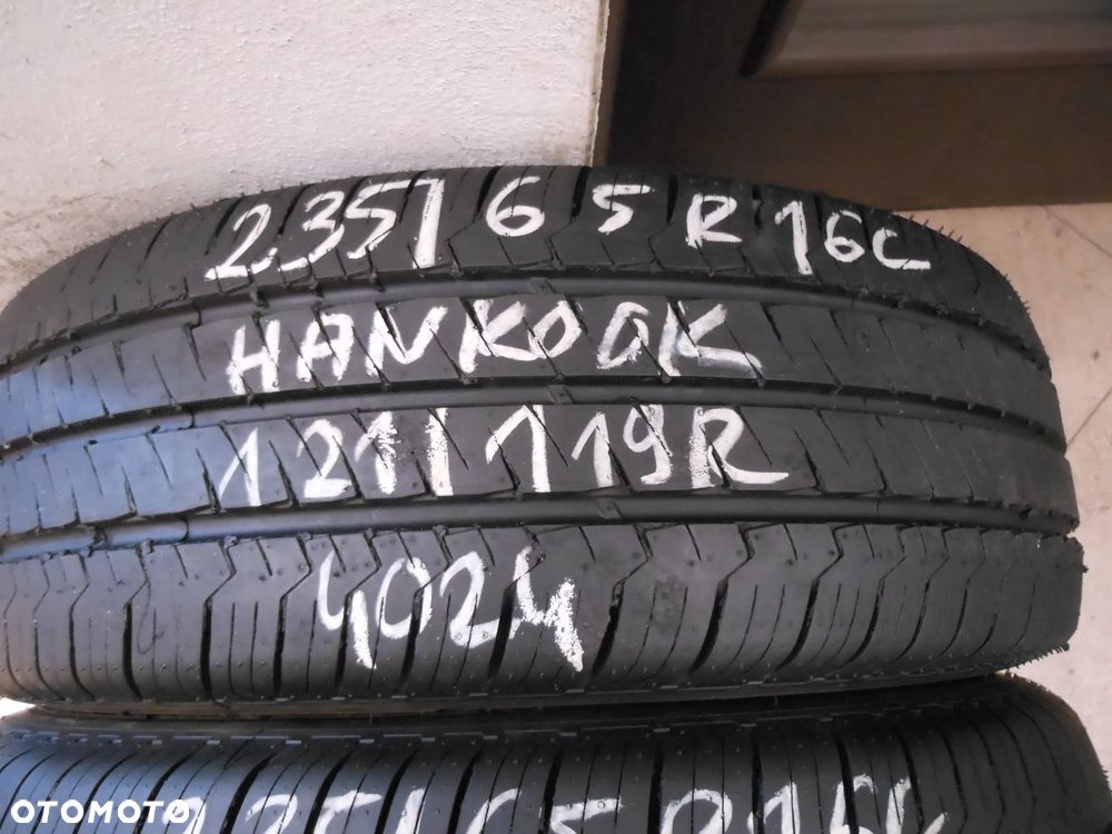 Opony 235/65r16c hankook vantra lt 9,5mm jak nowe demo  lato para - 2