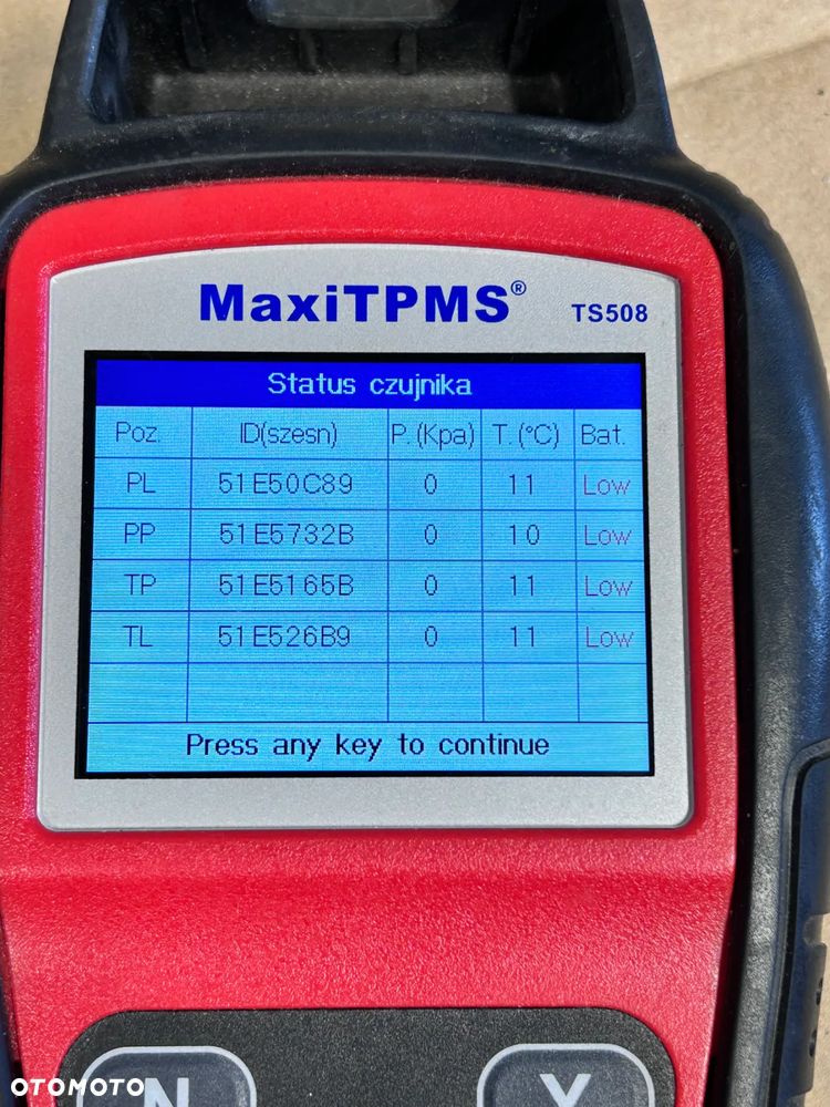 4 FELGI ALU. BMW SERII 5 G30, G31  17'' +TPMS  7,5J IS27 - 11