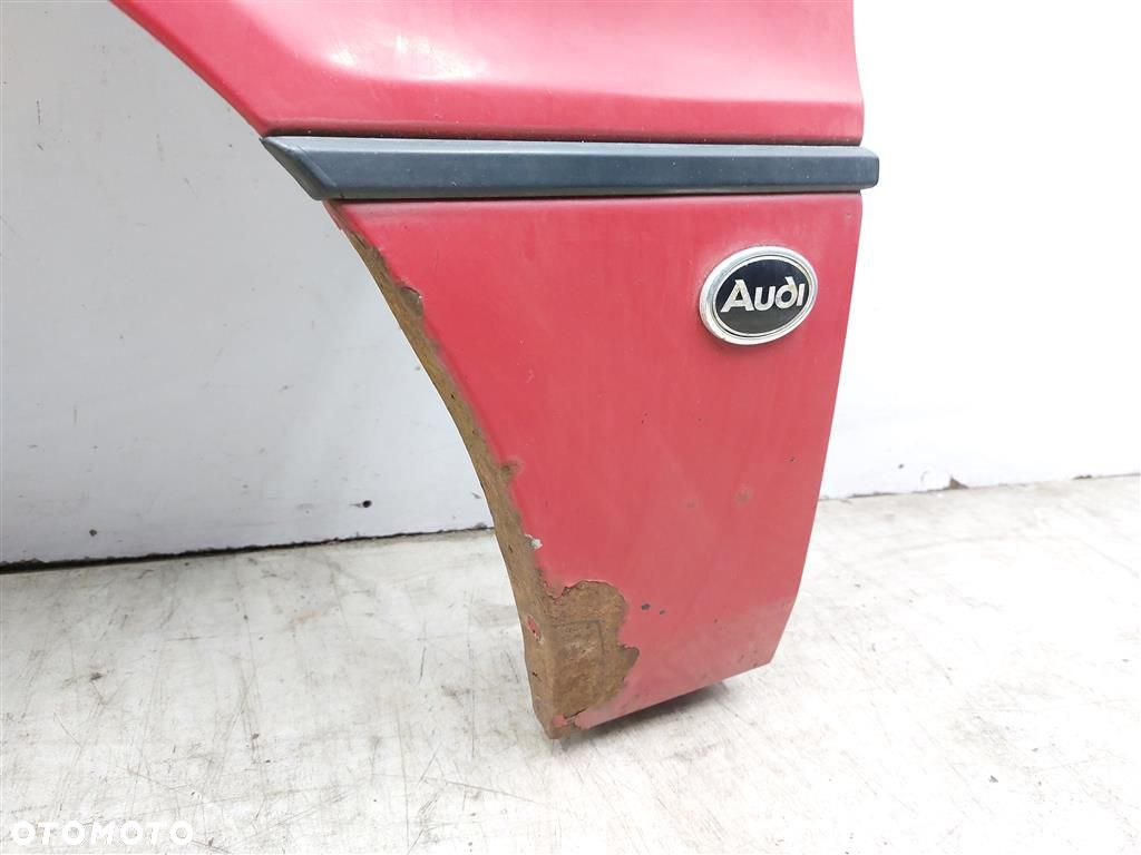 Błotnik przedni lewy Audi 80 B3 1987-1991 1.6B CZERWONY - 8