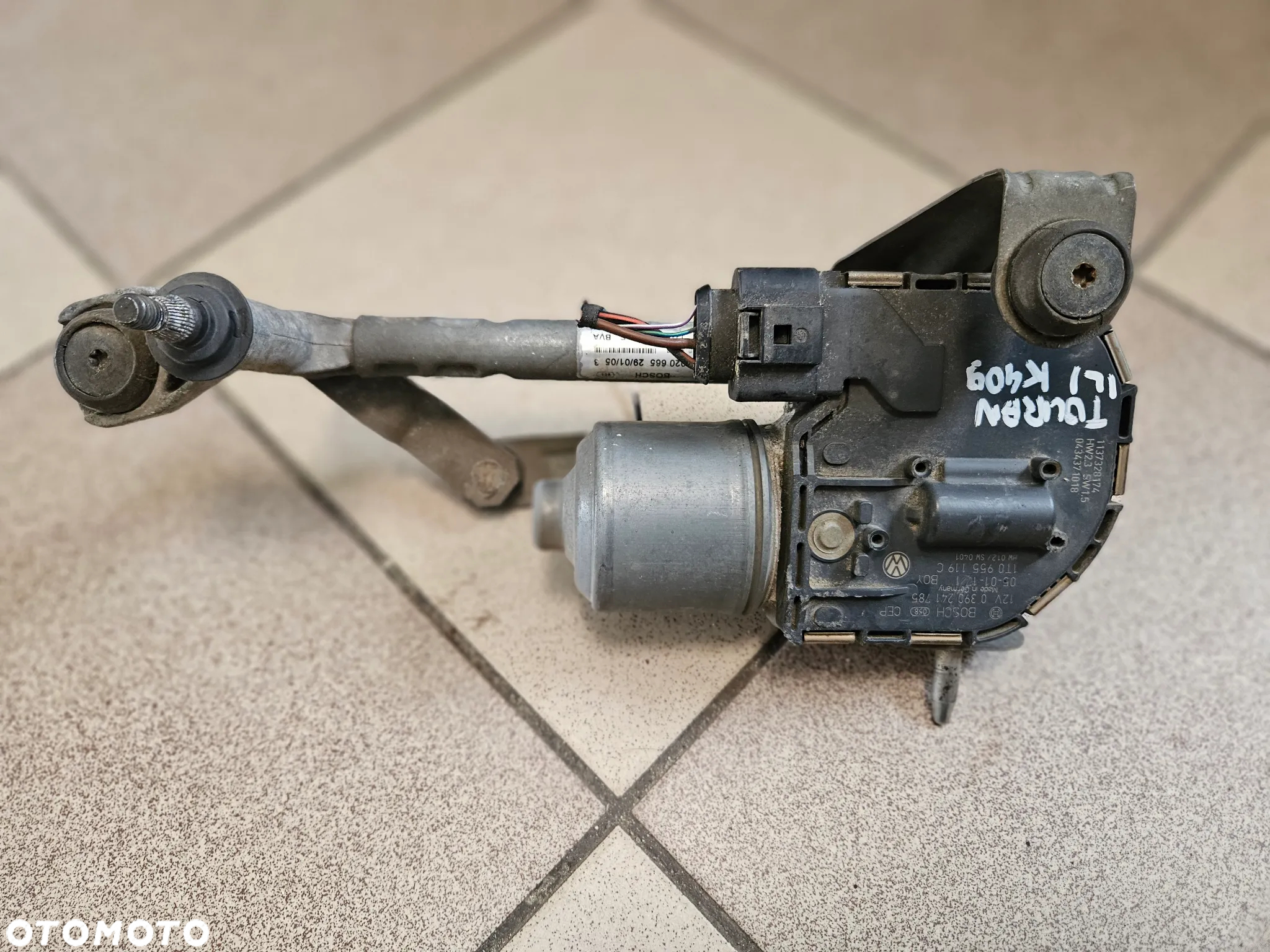 Silniczek mechanizm lewy prawy wycieraczek VW Touran I Europa 1T0955120C 1T0955119C - 2