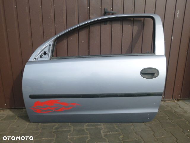 DRZWI LEWY PRZÓD LEWE PRZEDNIE KOMPLETNE OPEL CORSA C 3D Z163 - 3