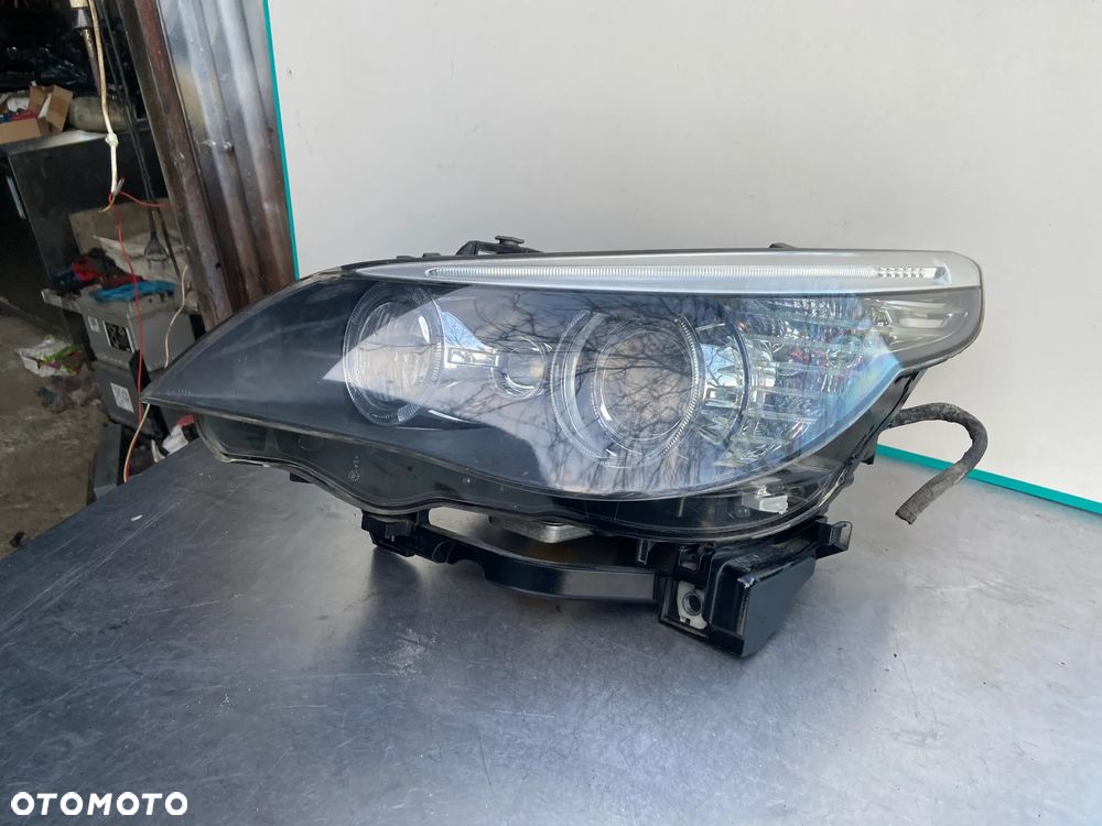 BMW 5 E60 E61 03-07 LAMPA XENON DYNAMIC LEWY PRZÓD KOMPLETNA, ORYG, EUROPA - 4