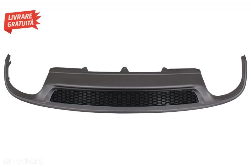 Difuzor Bara Spate si Ornamente toba Carbon Fiber Finisaj Lucios Audi A4 B8 Faceli- livrare gratuita - 5