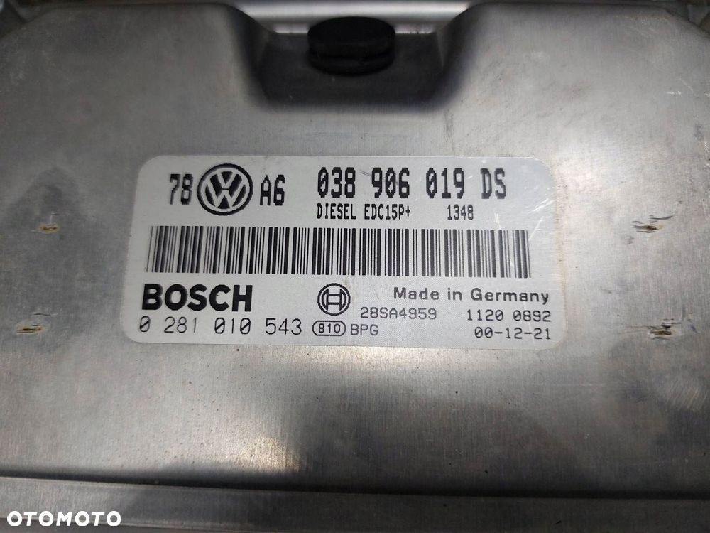 ZESTAW STARTOWY VOLKSWAGEN PASSAT B5 1.9 TDI 038906019DS 3B0920825A - 2