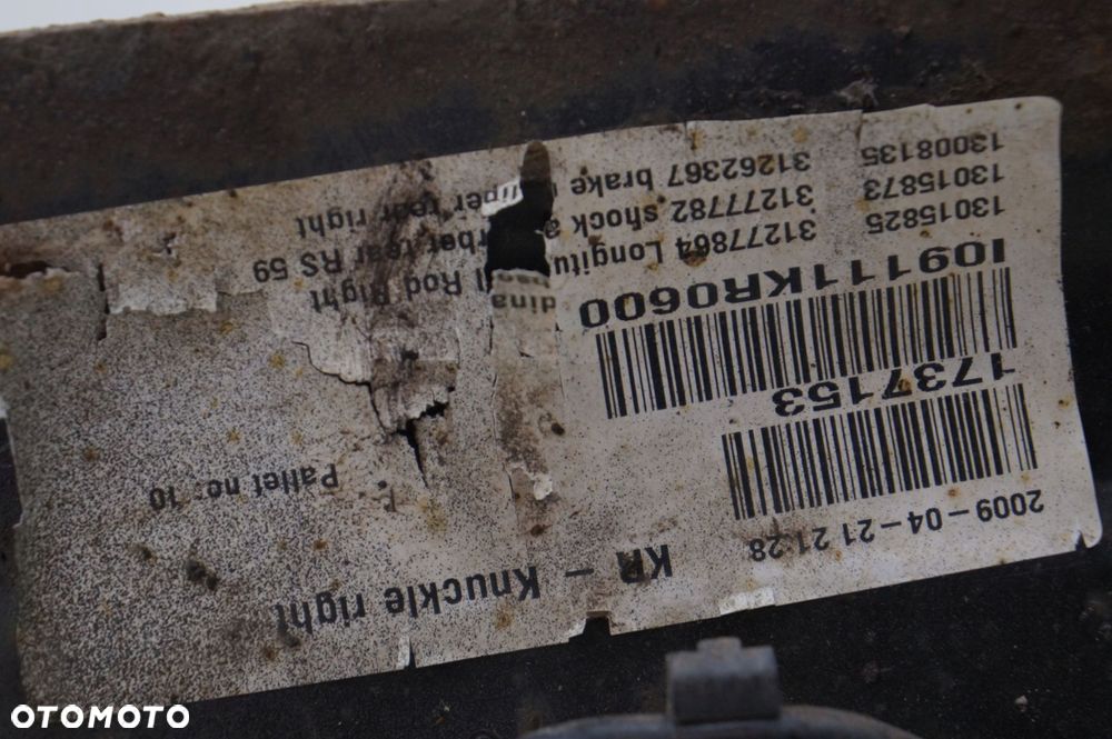 volvo xc60 awd 4x4 wahacz wzdłużny zwrotnica piasta prawy tył 31277864 - 6