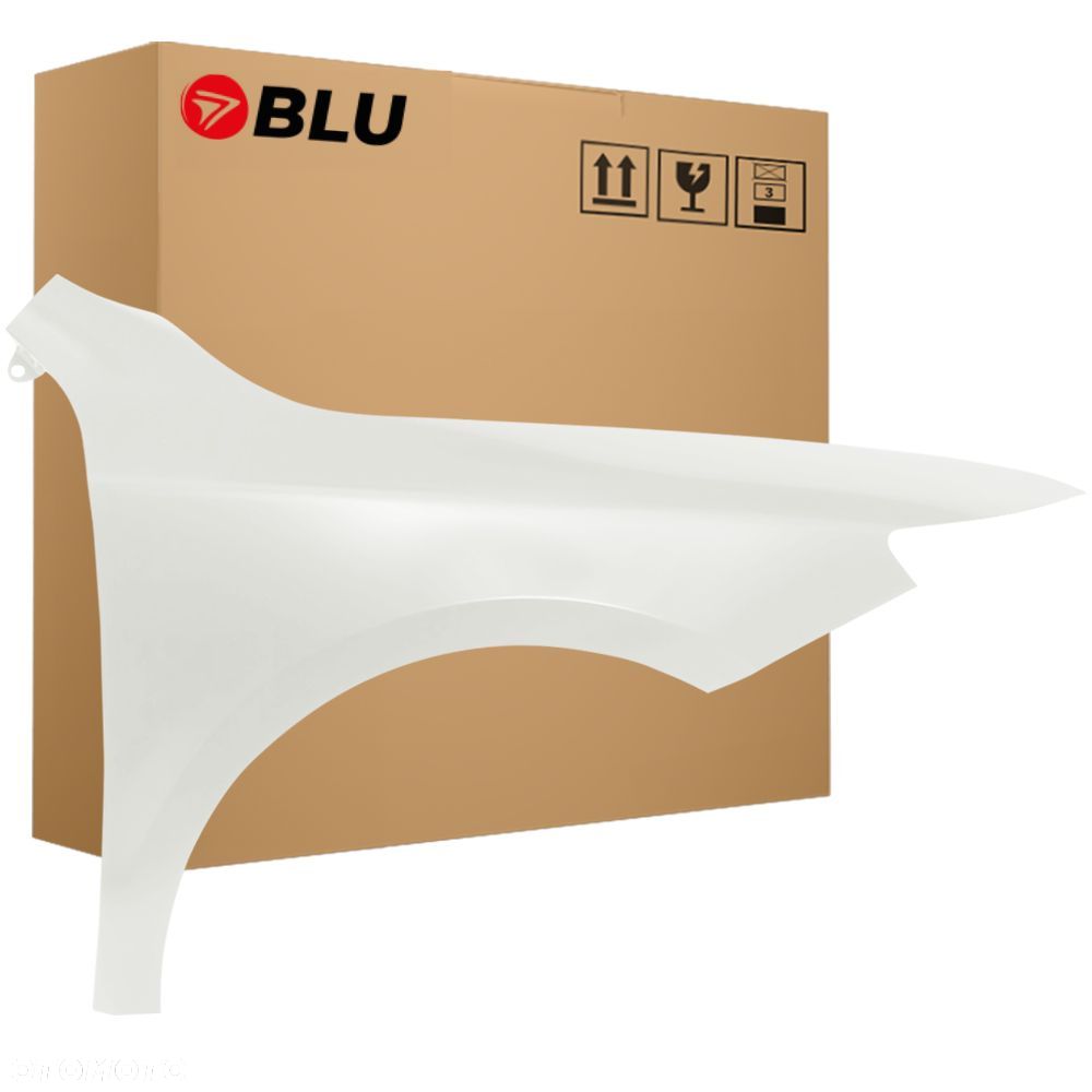 BLU Błotnik SKODA SUPERB II 3T LIFT LF9E prawy biały 13-15 przód CandyWeiss - 1