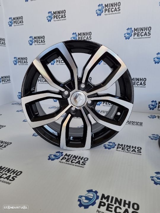 Jantes Renault Clio em 15 (4x100) Black Polish - 8