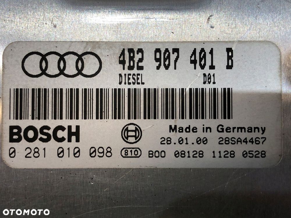 audi a6 c5 komputer sterownik silnika 2.5tdi - 3