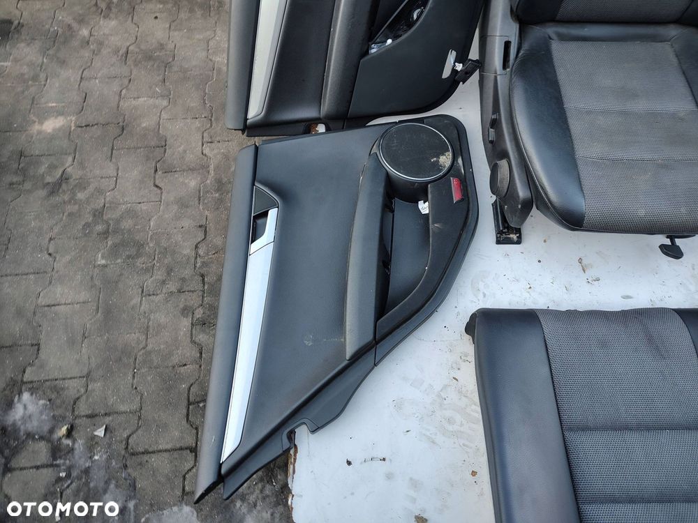 FOTEL FOTELE BOCZKI PÓŁSKÓRA KOMPLET MERCEDES KLASA C W204 SEDAN EUROPA - 8