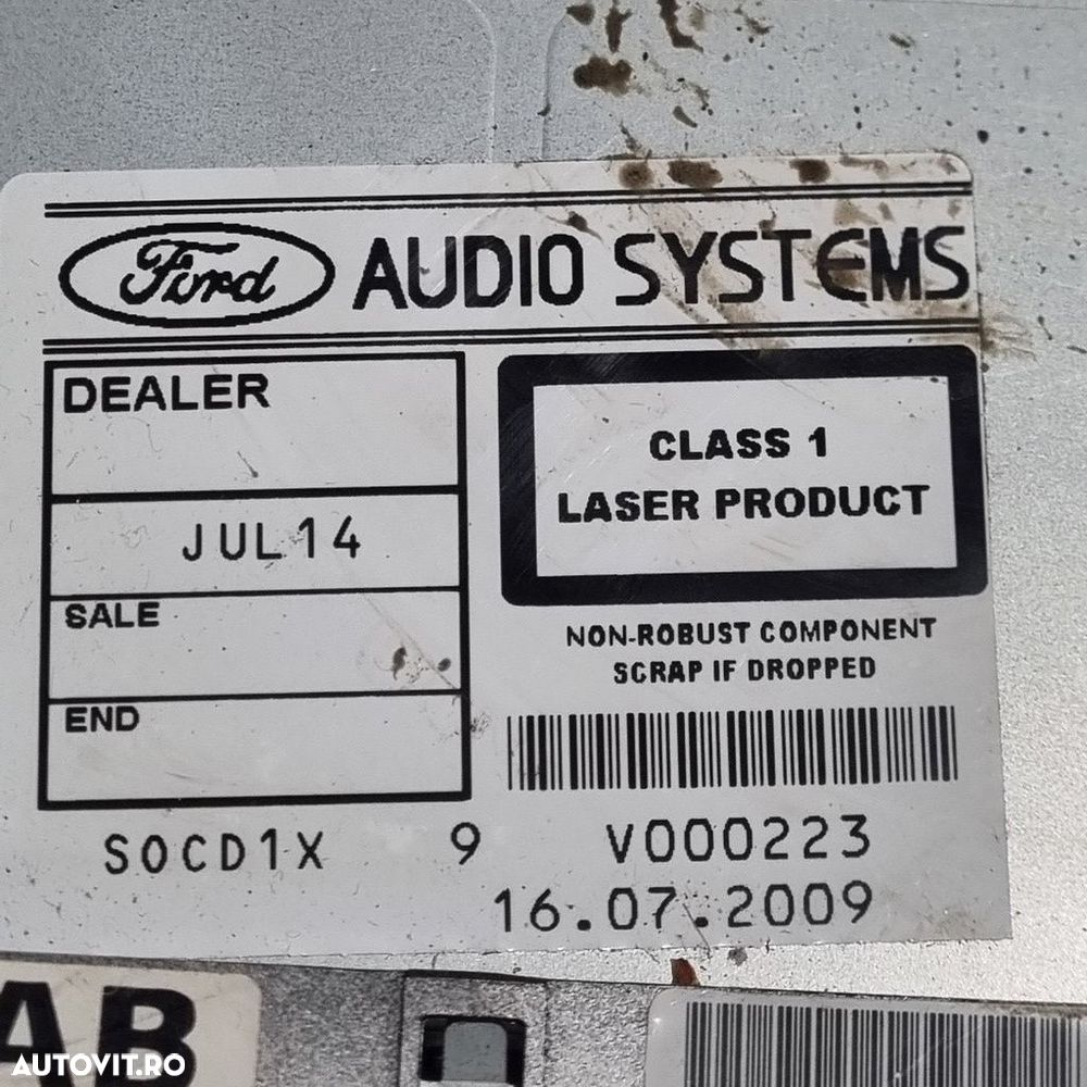 Cd player Ford Kuga 2008 - 2012 (1401) 8V4T18C939LD - 6