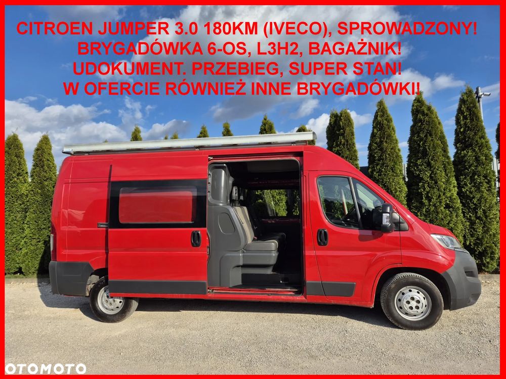 Citroën Jumper 3.0 180KM/ Brygadówka L3H2/ Bagażnik/ - 18