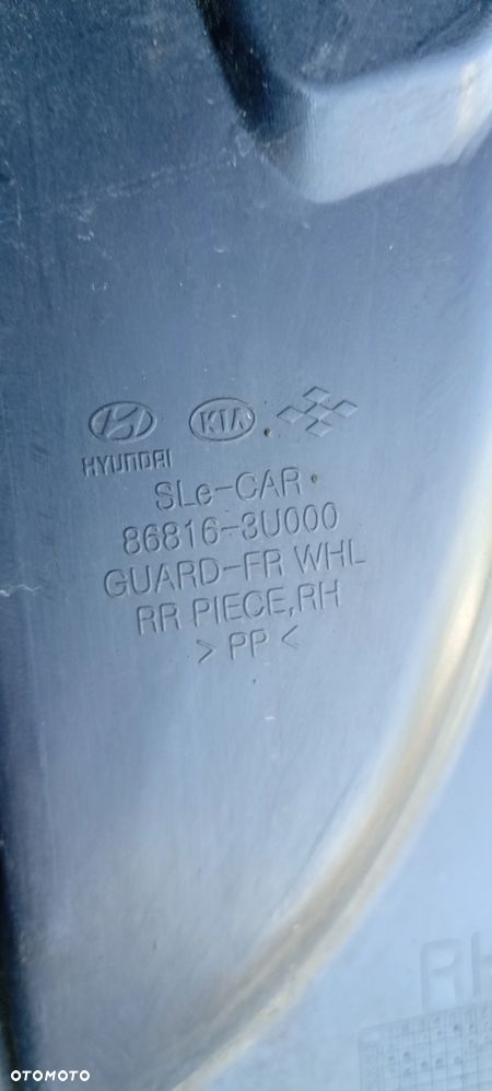 Nadkole prawy przód przednie prawe Kia Sportage III 3 86816-3U000 - 4