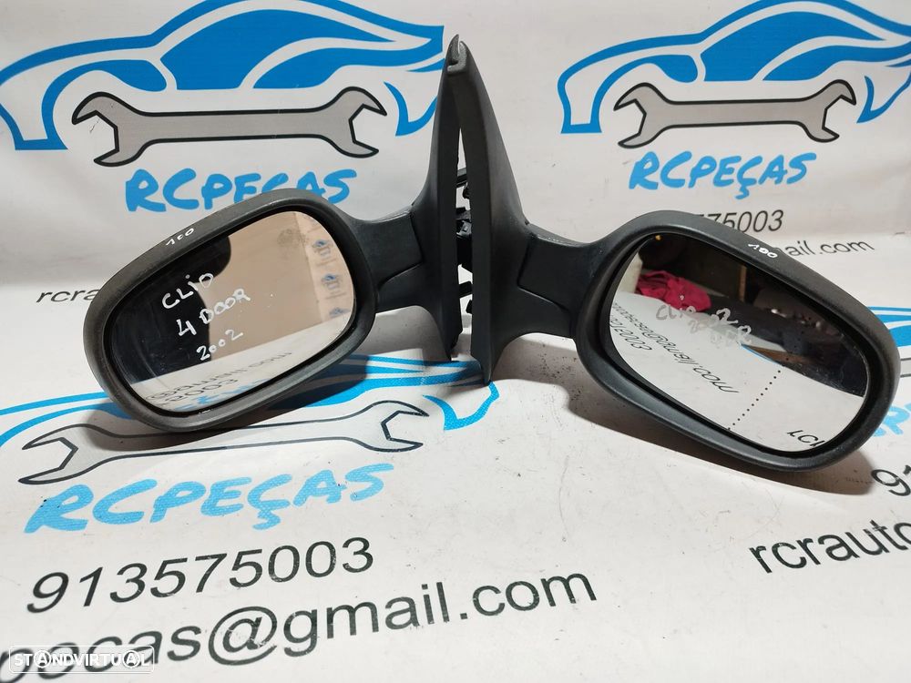 ESPELHO RETROVISOR ESQUERDO DIREITO RENAULT CLIO II 2 MK2 8200163300 8200163302 ELETRICO AQUECIDO ESPELHOS RETROVISORES - 6