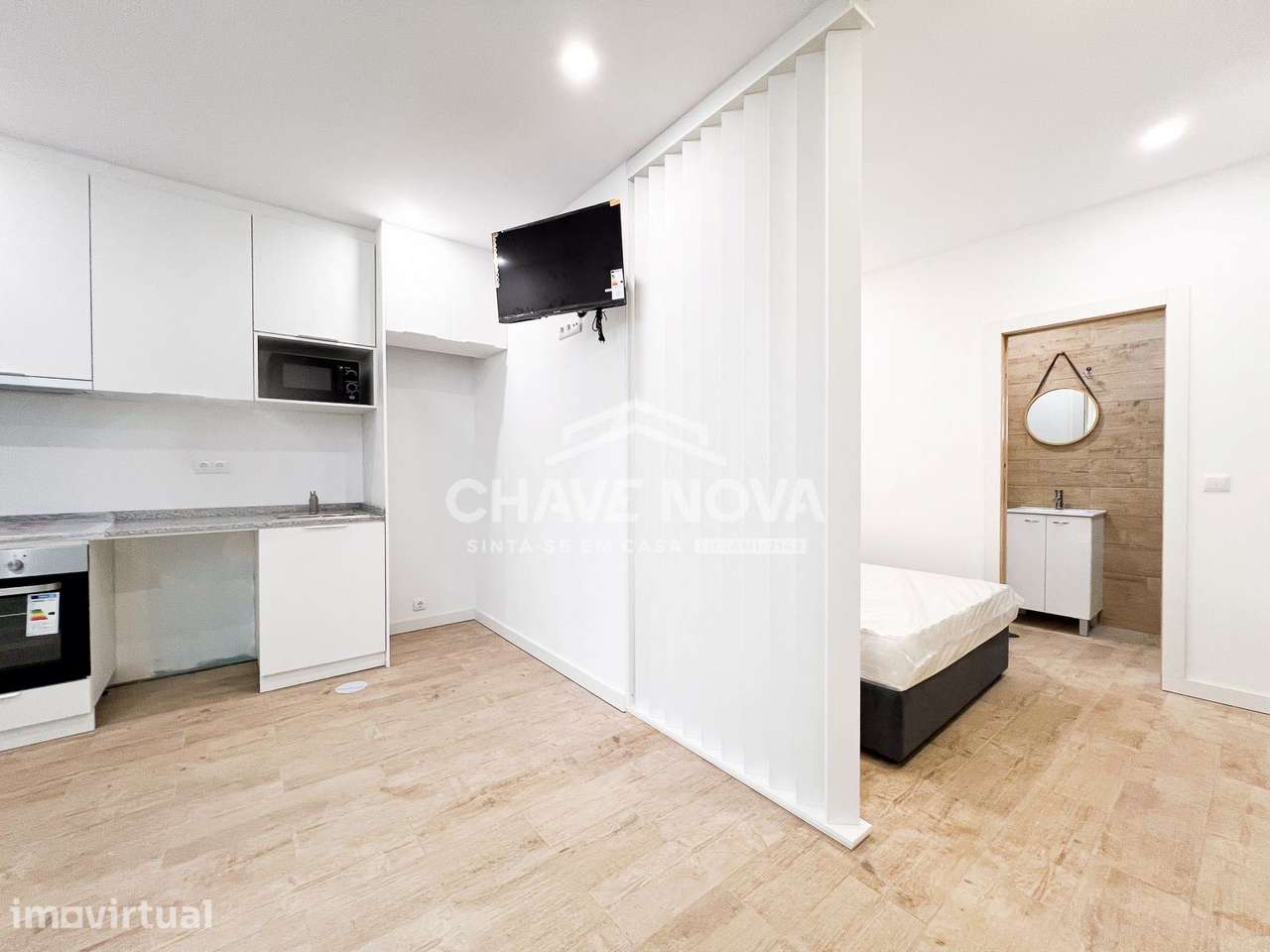 T1 Open pace Mobiliado e Equipado – Centro de Gaia (Jardim do Morro) - Grande imagem: 3/20
