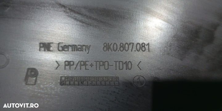 Capac panou frontal 8K0807081 Audi A4 B8/8K [2007 - 2011] - 2