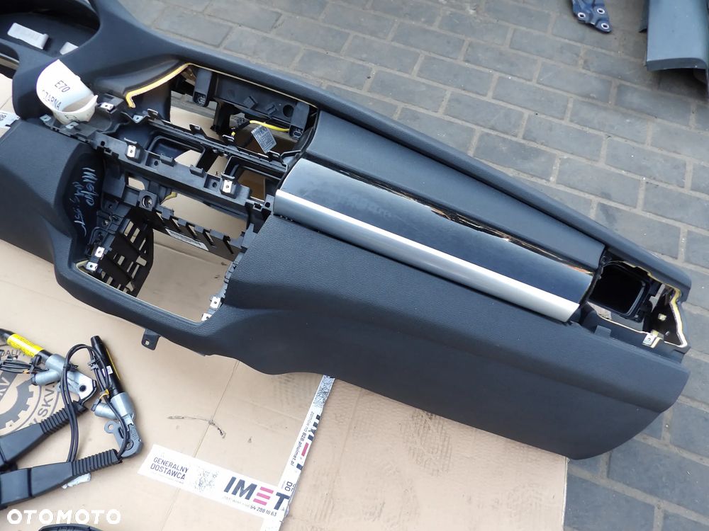 BMW - E70,X5 - DESKA ROZDZIELCZA - KONSOLA - KOKPIT - POD HEADUP - POD NAWIGACJE - PODUSZKA KIEROWCY I PASAŻERA - NAPINACZE - DEMONTAŻ - ORYGINAŁ - 3