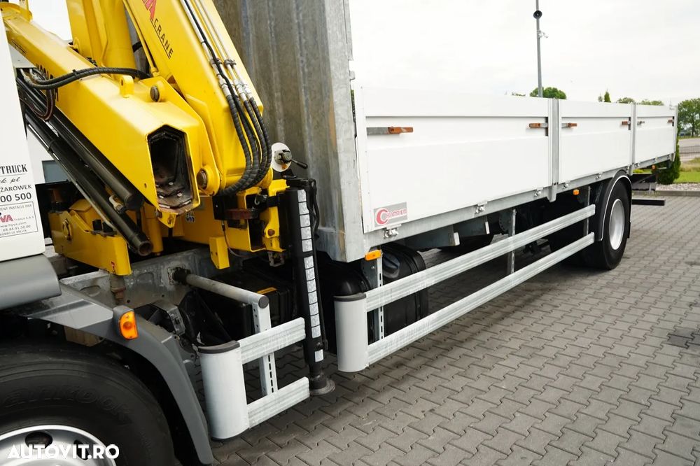 DAF LF 250 / 4X2 / LIVRARE - 7.3 + HDS HYVA HB 150X -E3 / RADIOCOMANDĂ / ROTATOARE / MAX. CAPACITATE DE RIDICARE: 5200 KG / EURO 6 - 17