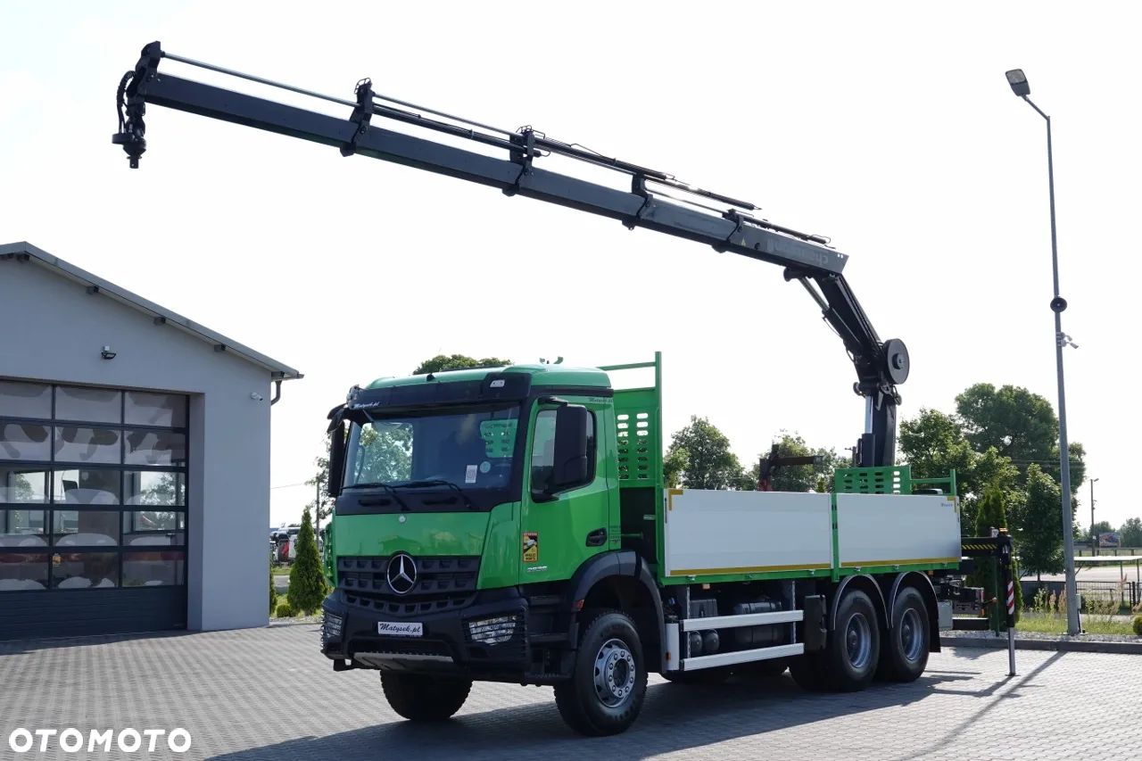 Mercedes-Benz AROCS 2636 / 6x4 / SKRZYNIOWY- 6,5 M / + HDS HIAB 4x wysów: 13 m / EURO 6 / STEROWANIE RADIOWE /OPONY 100 % - 1