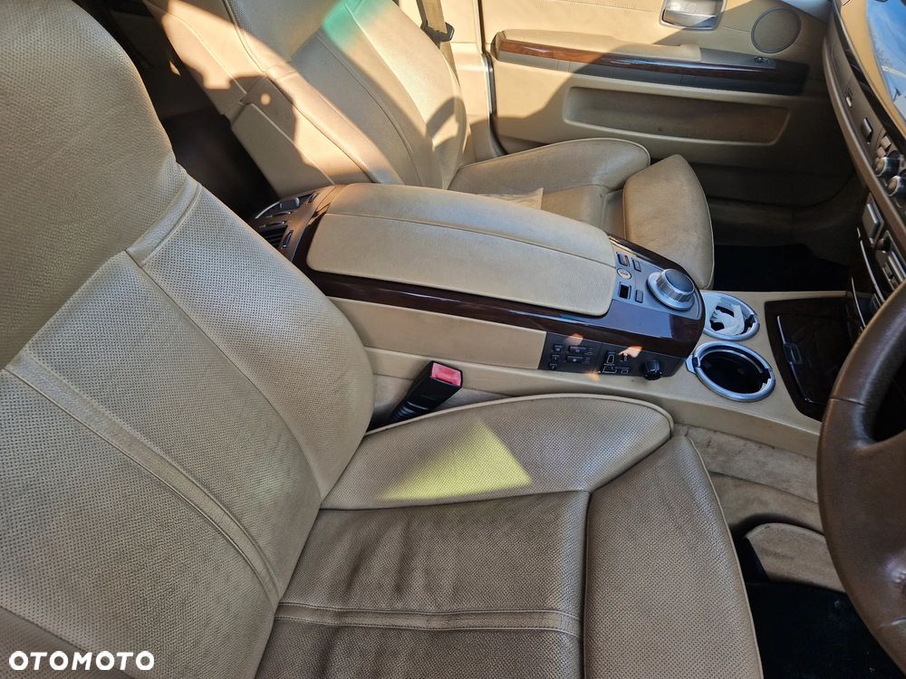bmw e65 750 fotel kanapa deska kokpit podsufitka boczek podłokietnik licznik panel szyb stacyjka - 4