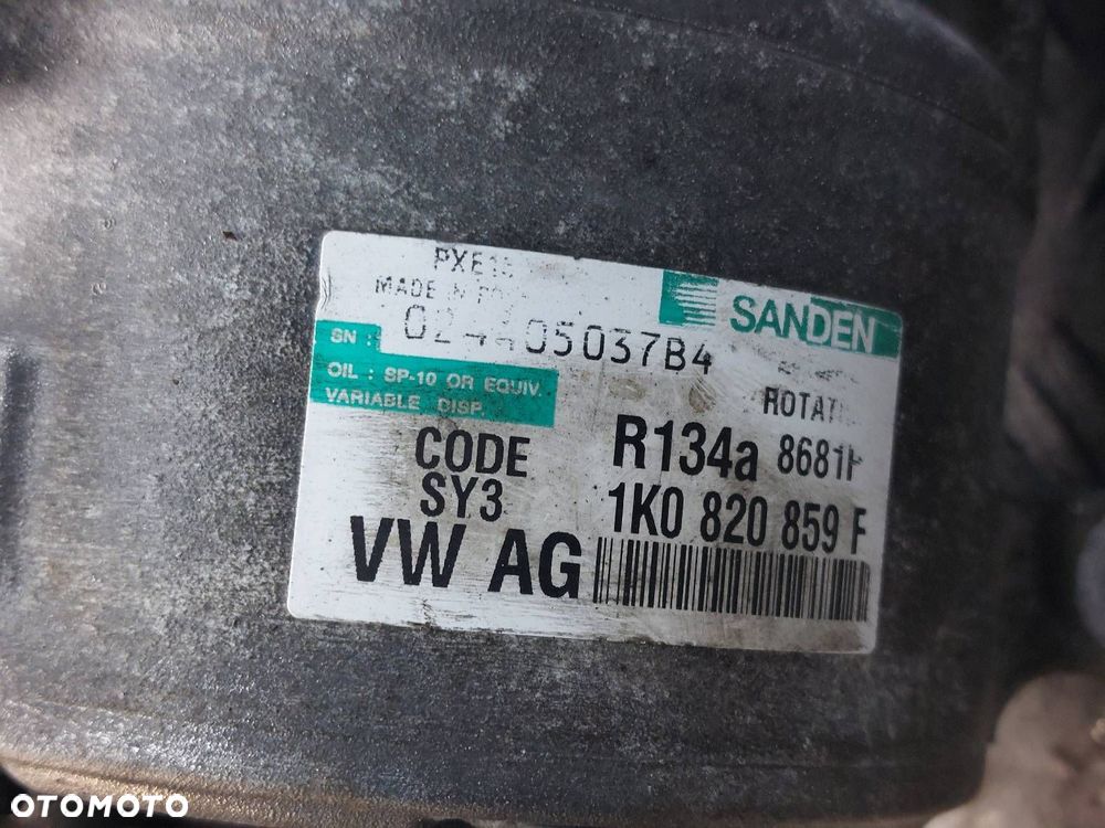 SPRĘŻARKA KOMPRESOR KLIMATYZACJI PASSAT B6 2.0 TDI 1K0820859F - 3