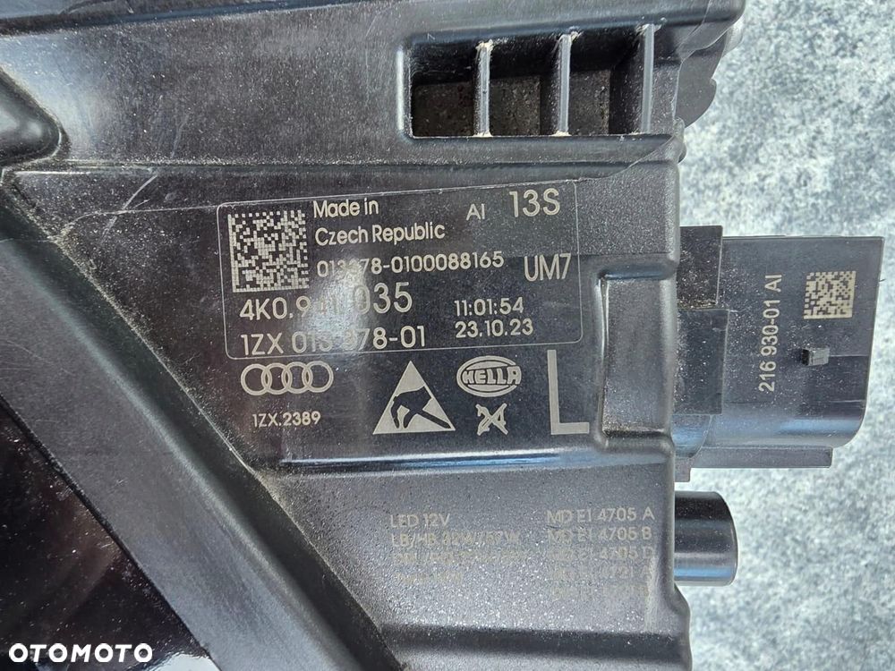 AUDI A6 S6 C8 4K0 Lampa lewa przód Kompletna Led Matrix HD 4K0941035 - 10