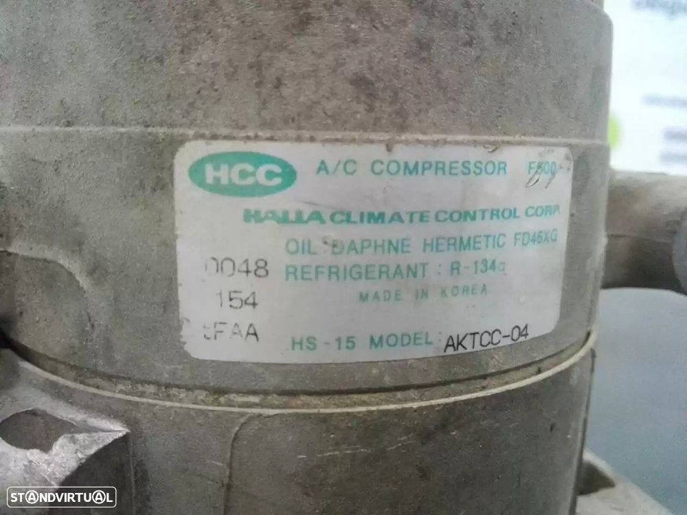 COMPRESSOR AR CONDICIONADO HYUNDAI ACCENT I 1997 -0048154FAA - 3