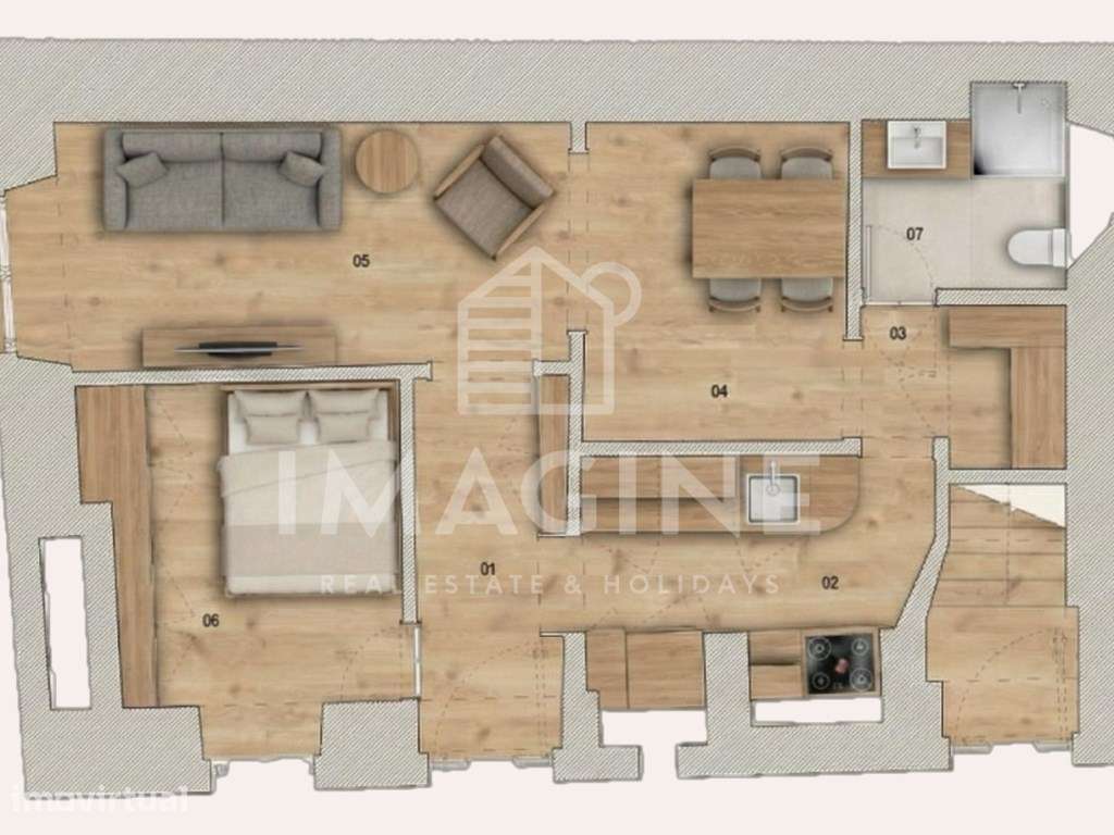 T1 Renovado nas Fontainhas | Entrega em Junho - Grande imagem: 3/6
