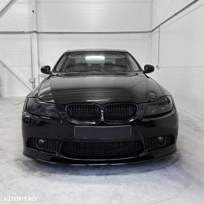 Prelungire Lip Bara Fata M3, Extensie bara M3 Style pentru BMW E90 E91, Negru Lucios - 7