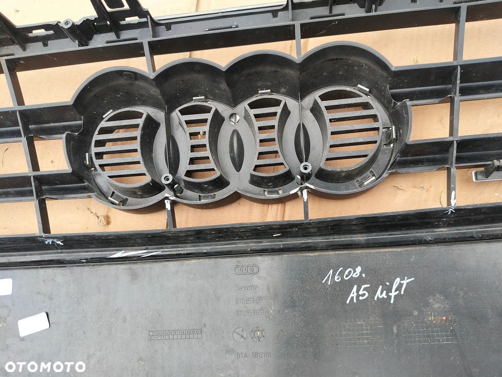 Atrapa, grill Audi A5 lift 8t , S-Line - 9