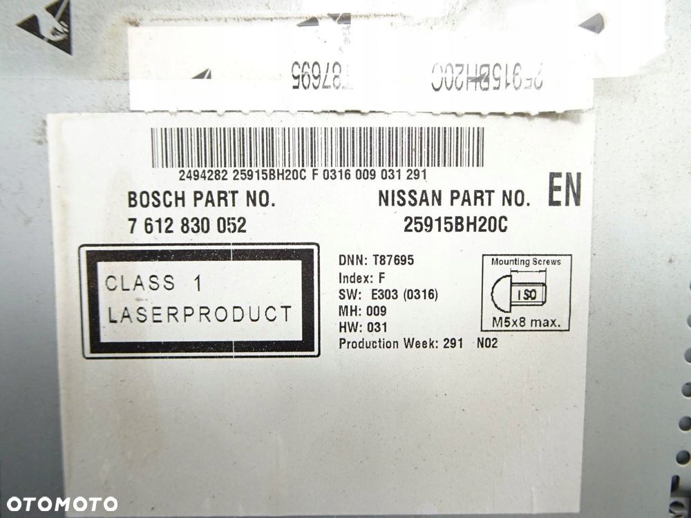 radio cd nissan qashqai j10 lift 10-13 r. 7612830052 - 9