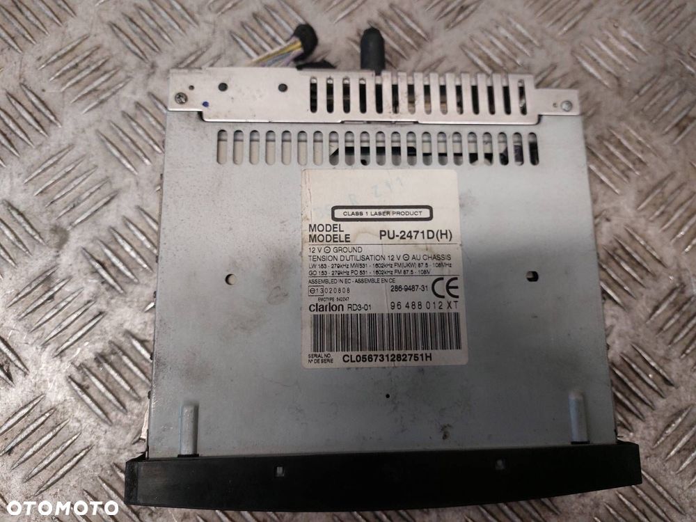 RADIO ODTWARZACZ  PEUGEOT 807 I 96488012XT - 2