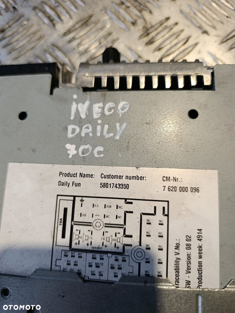 RADIO IVECO IVECO DAILY 14- 5801743350 - 3