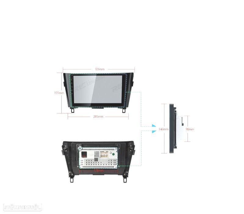 AUTO RADIO GPS ECRA TACTIL 10.1" PARA NISSAN QASHQAI X-TRAIL ANDROID 12 - 6