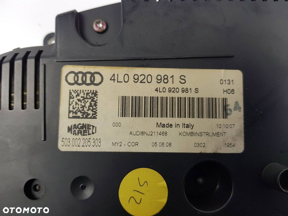 LICZNIK ZEGAR AUDI Q7 4L0920981S - 2