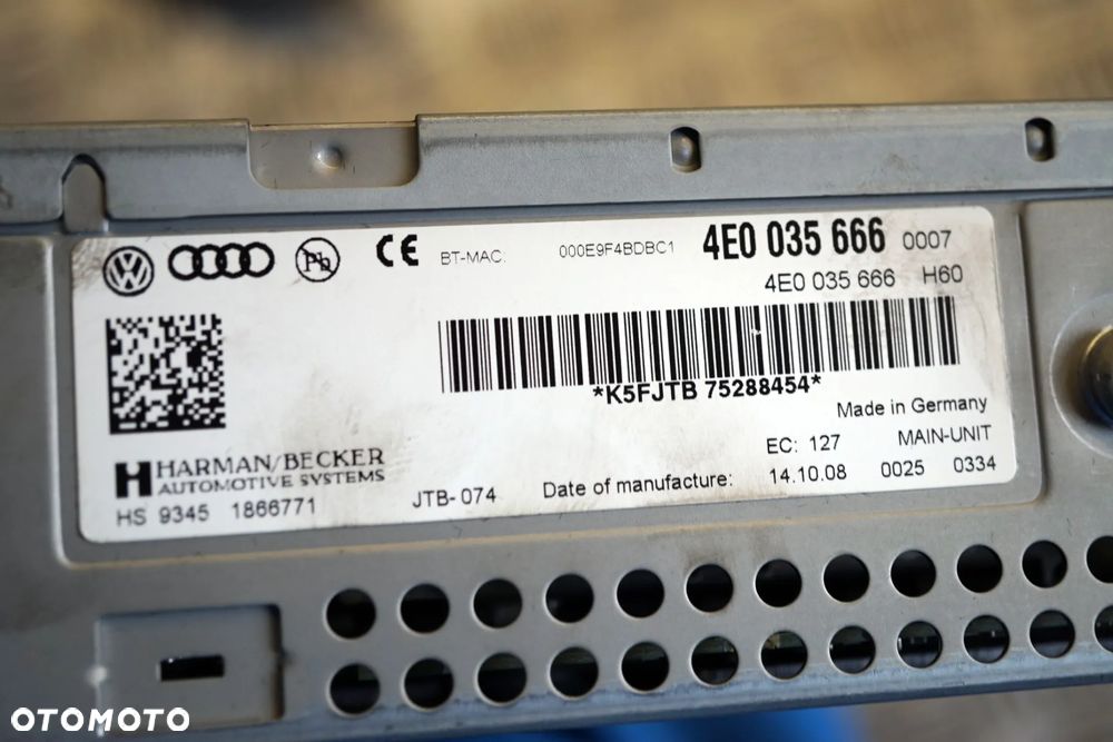 RADIO NAWIGACJA FABRYCZNA A6 C6 LIFT 4F0035056 MMI 3G AUDI 2008-2011 - 12