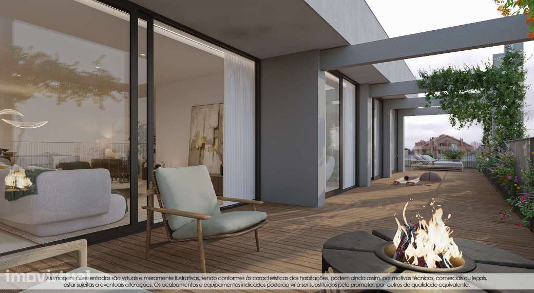 JD - T3 C/Terraço (Ultimo), Box, Cozinha equipada - Gaia Em Construção - Grande imagem: 5/18