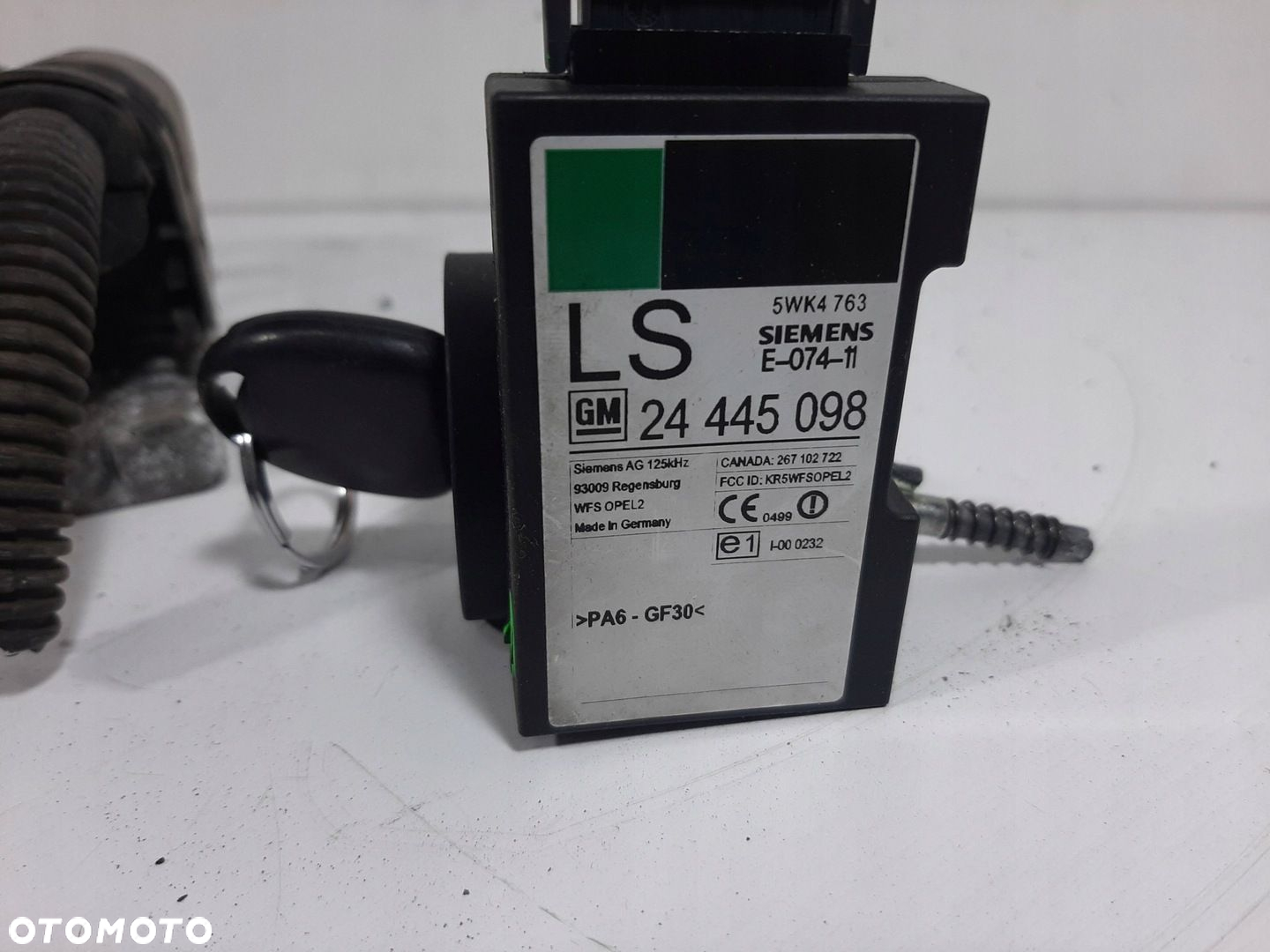 OPEL CORSA C 1.0 3D 04R STEROWNIK SILNIKA ZESTAW 24420558 KLUCZ STACYJKA - 11